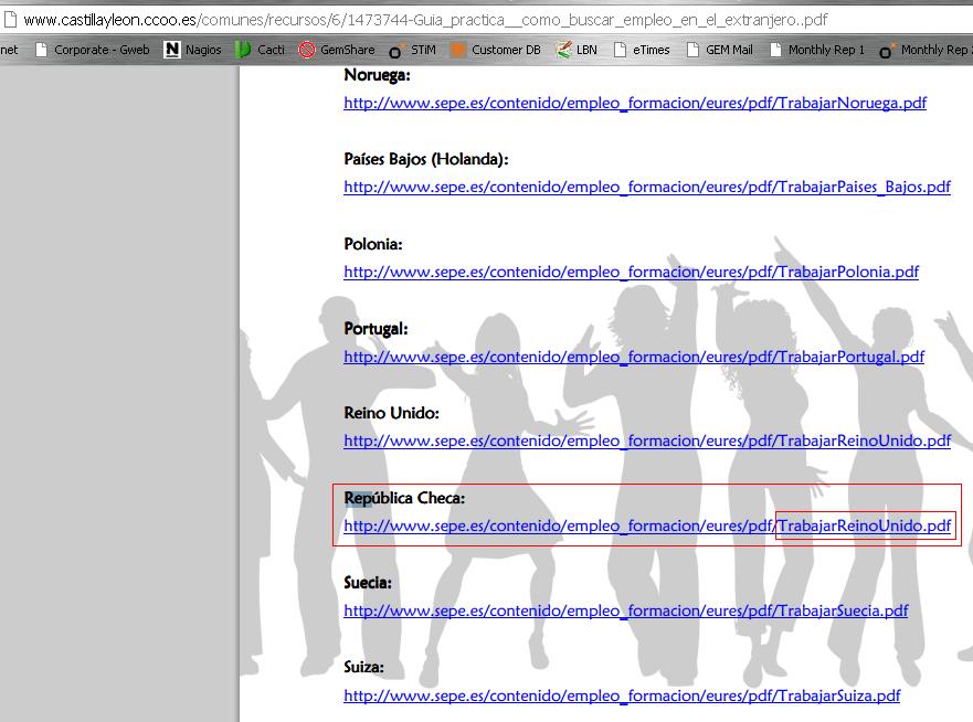 Gua para buscar trabajo en el extranjero de Comisiones Obreras de Castilla y Len