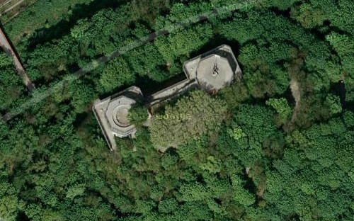 La torre antiarea G de Berln en Humboldthain en los mapas de Turismo Google