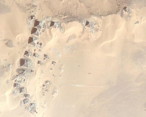 Las pirmides de Mero en los mapas de Turismo Google