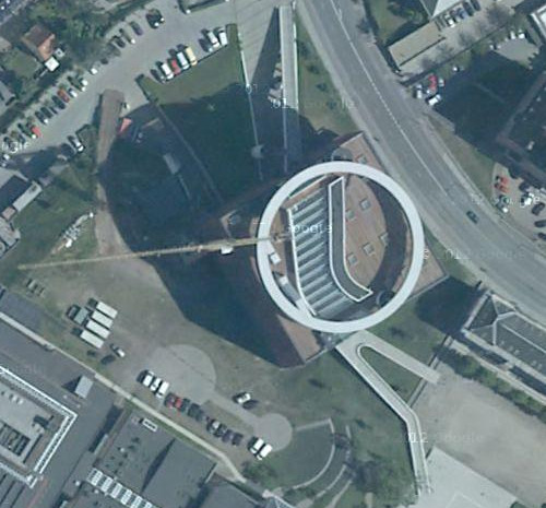 La panormica arcoiris en el museo ARoS en los mapas de Turismo Google