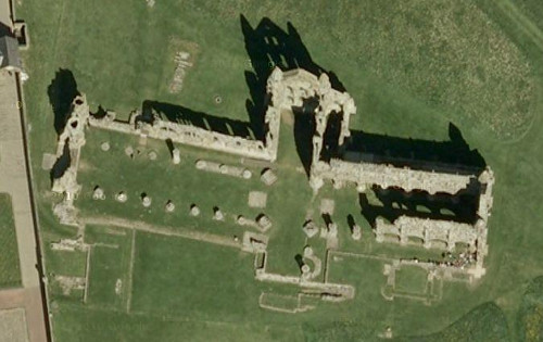 La abandonada abada Whitby en los mapas de Turismo Google